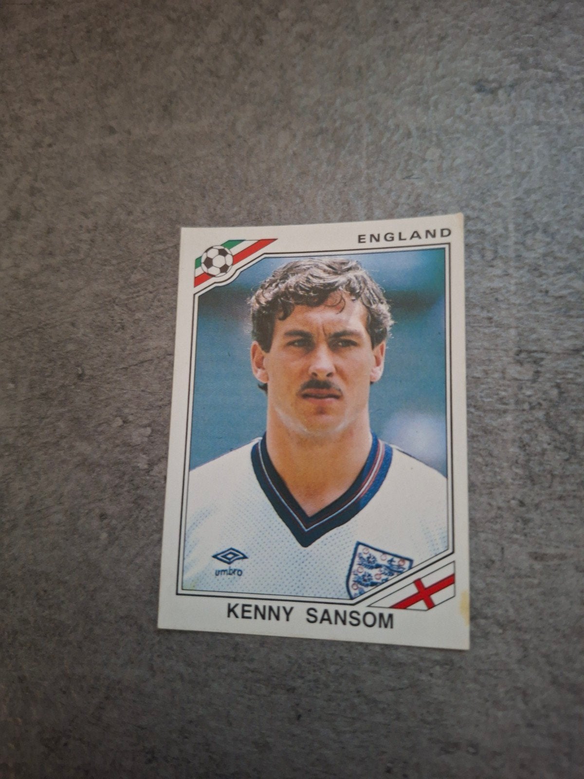 Panini sticker WK 86 Mexico. Kenny Sansom Engeland., Ophalen of Verzenden, Gebruikt, Sticker