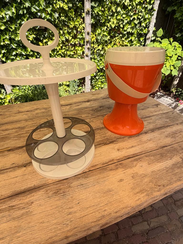 Vintage Flair ijsemmer en drankhouder set, Antiek en Kunst, Ophalen
