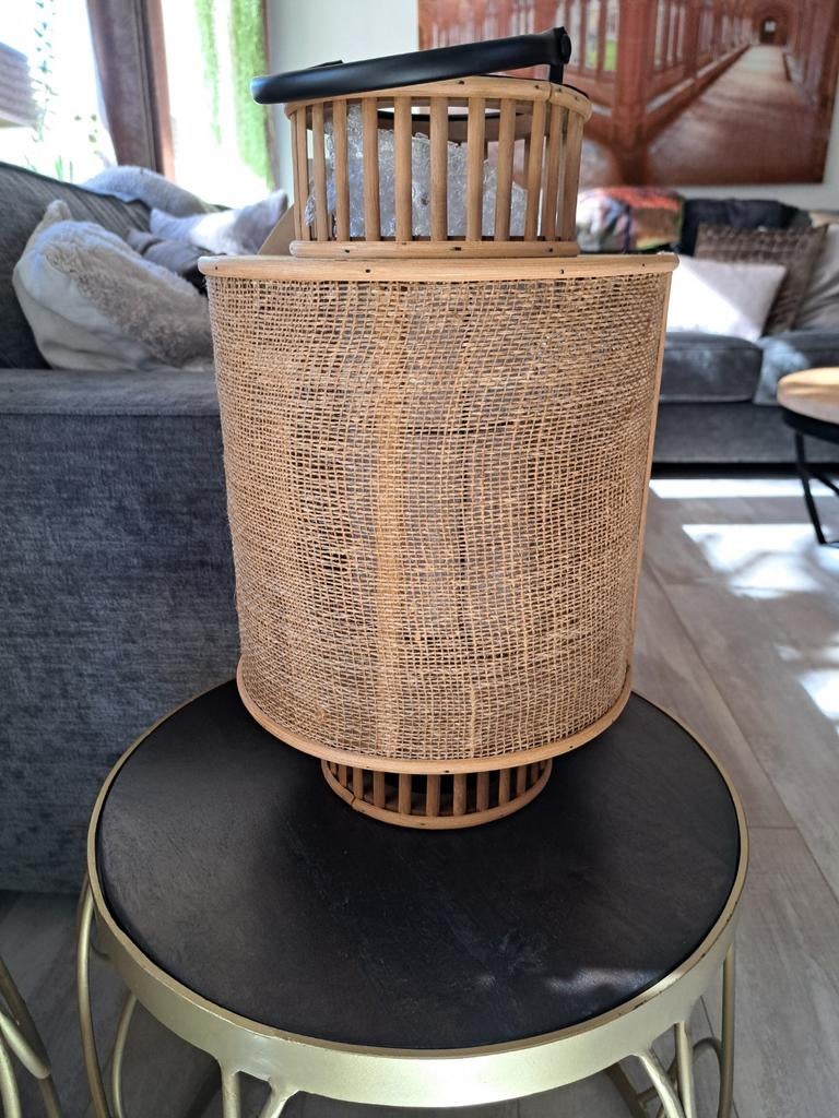 Rotan met jute lantaarn, Ophalen, Nieuw, Rond