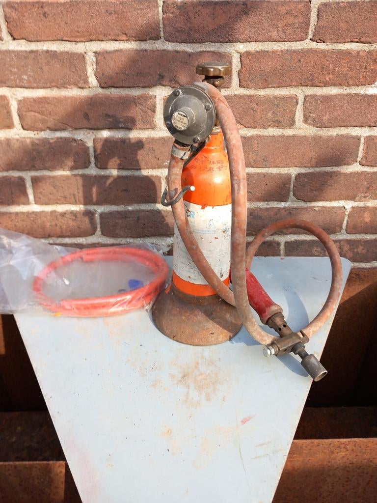 Soldeer brander gasbrander  met reserveren slang, Ophalen