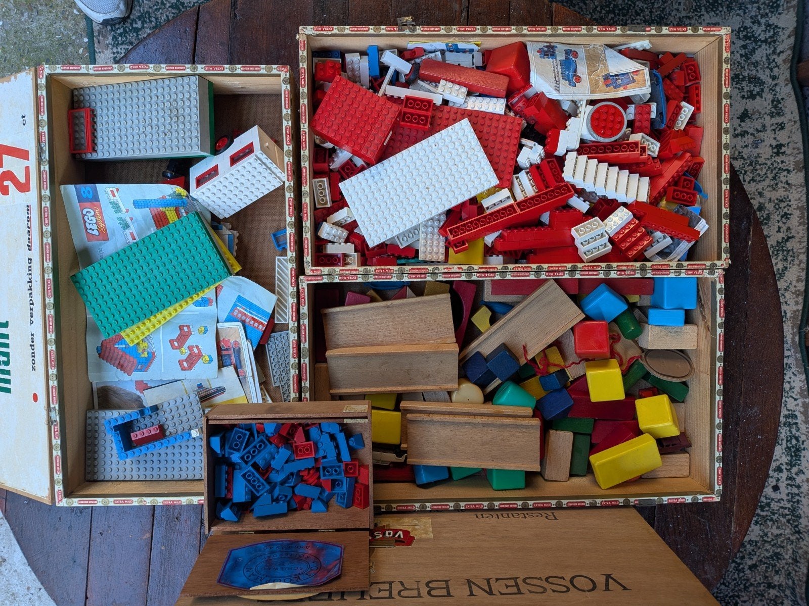 Partij Vintage LEGO System (jaren 60/70) met oude boekjes, Ophalen, Gebruikt