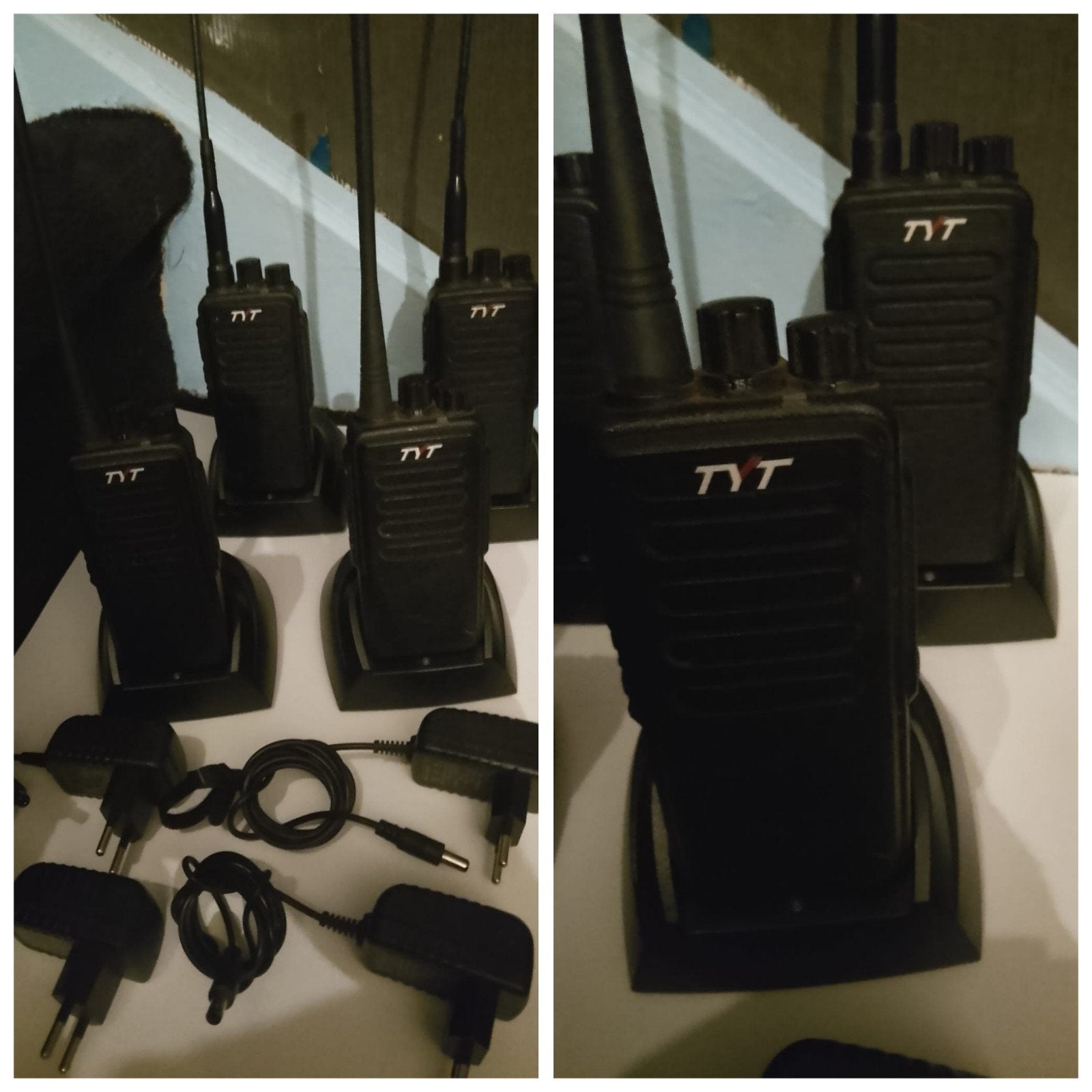 TYT Portofoons met Opladers - Set van 4, Telecommunicatie, Portofoons en Walkie-talkies, Ophalen of Verzenden, Zo goed als nieuw