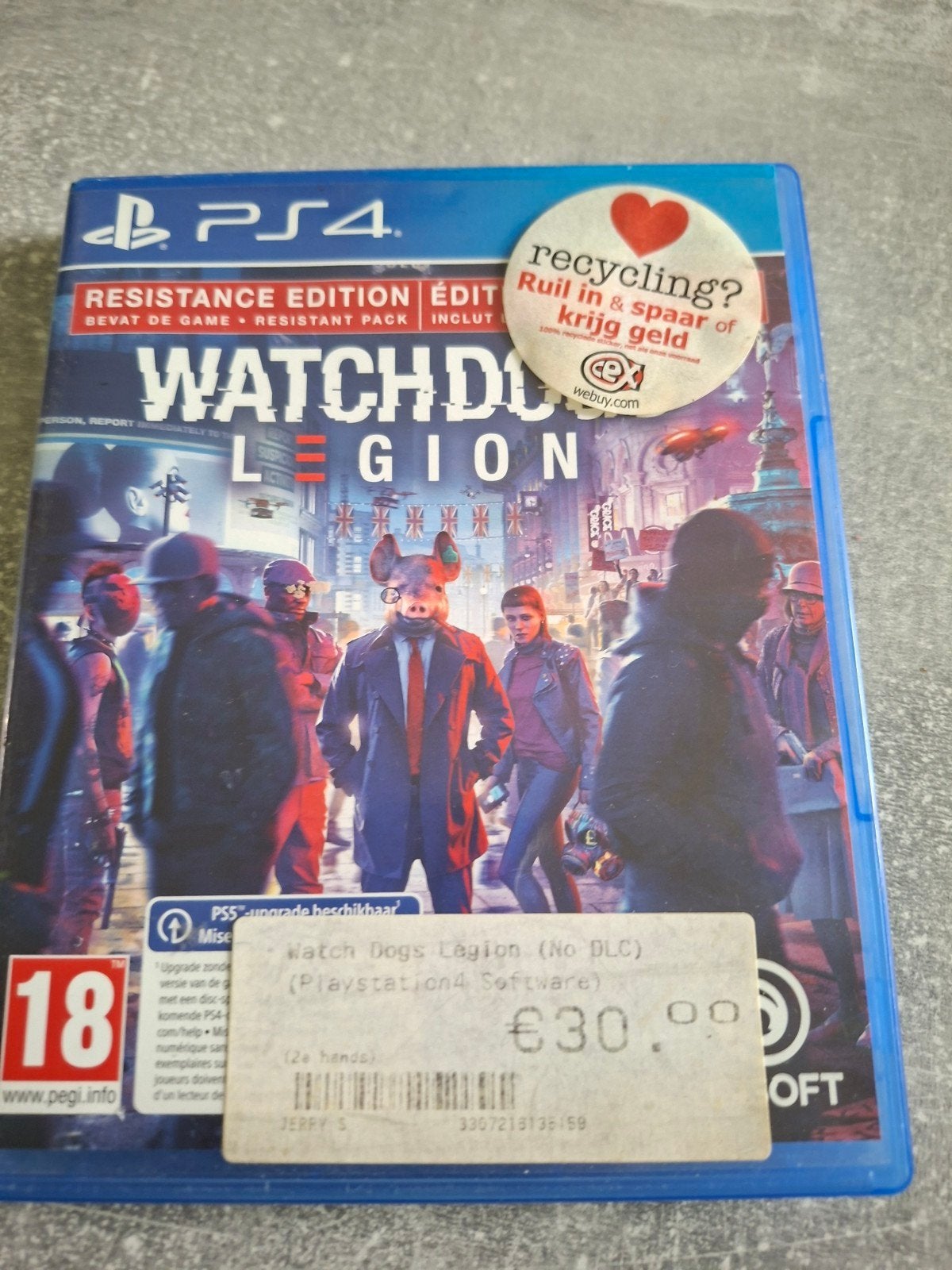 Watch Dogs Legion, Gebruikt, Vanaf 18 jaar, 1 speler, Ophalen