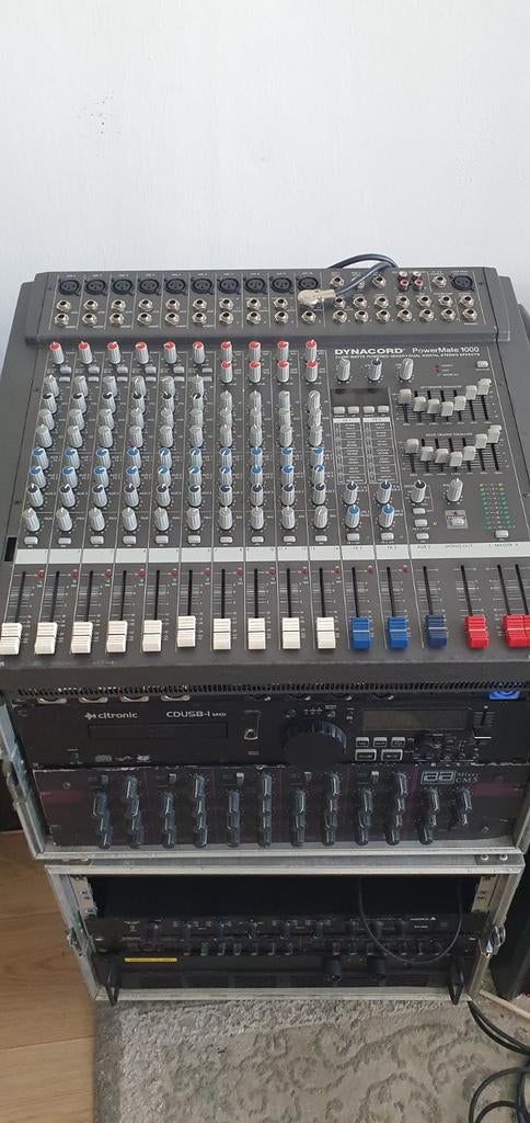 Dynacord PowerMate 1000 Powermixer, Ophalen, Gebruikt, 10 tot 20 kanalen, Microfooningang