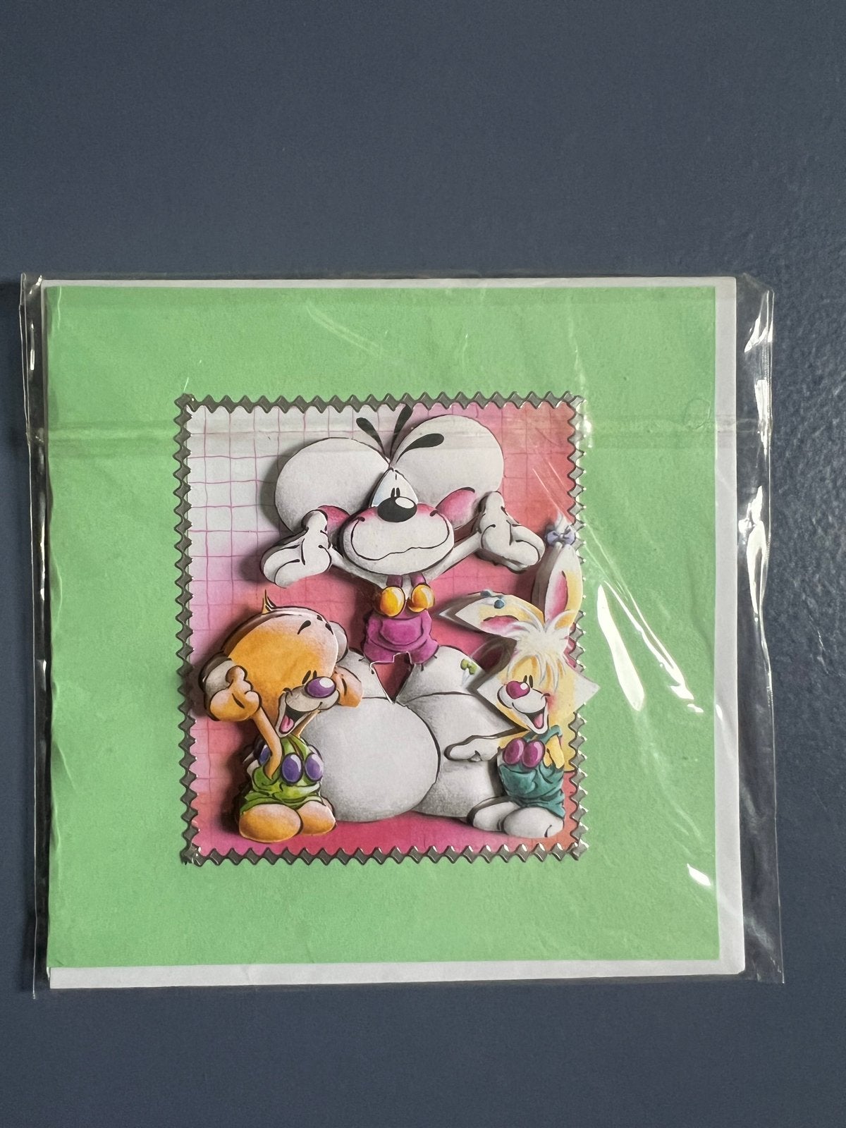 Diddl kaart met Diddl, Pimboli en Mimihopps, Ophalen of Verzenden, Verschillende figuren, Nieuw, Papier, Kaart of Schrift