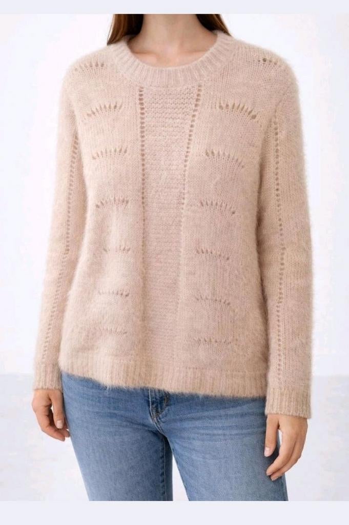 Loavies fluffy trui beige/crème maat S, Beige, Ophalen of Verzenden, Maat 36 (S), Loavies