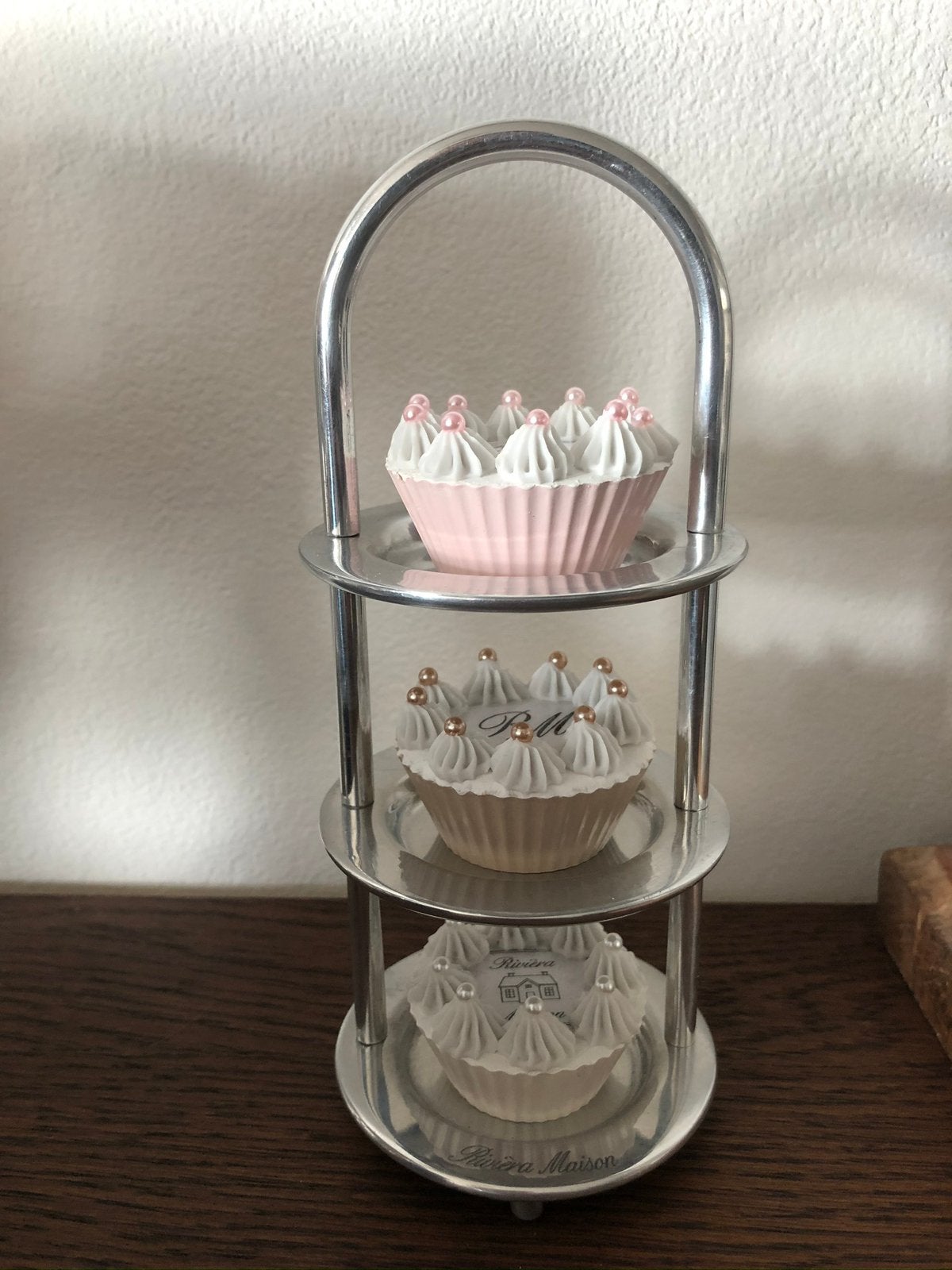 Brocante sier gebakjes met Rivièra Maison logo., Ophalen, Nieuw