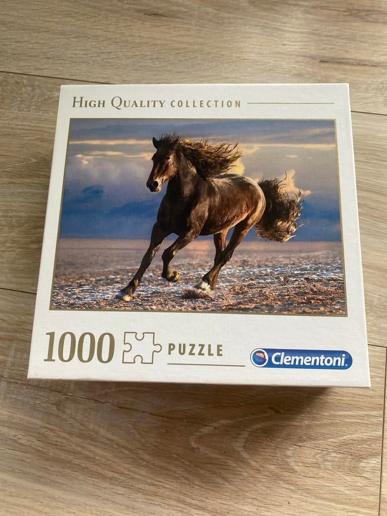 Clementoni legpuzzel 1000 stukjes paard, Ophalen, 500 t/m 1500 stukjes, Gebruikt, Legpuzzel