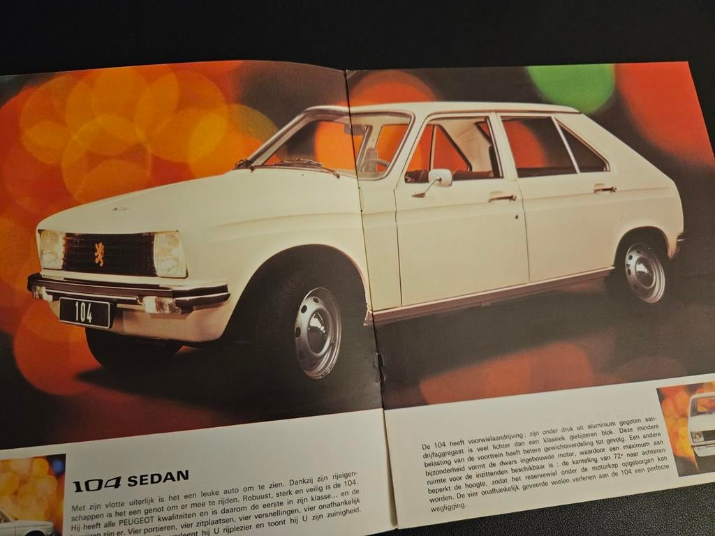 Brochure Peugeot 104 1971, Ophalen of Verzenden, Zo goed als nieuw, Peugeot