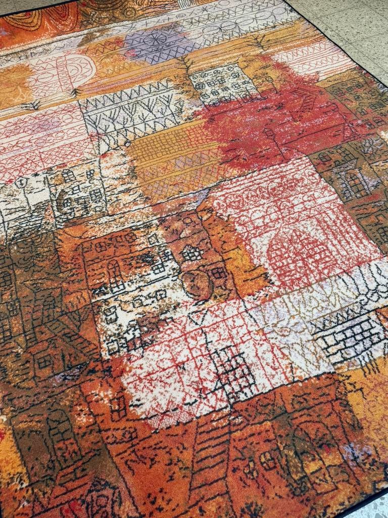 Brink en Campman Paul Klee tapijt ‘Villenviertel’, Ophalen, Zo goed als nieuw, Rechthoekig, 200 cm of meer