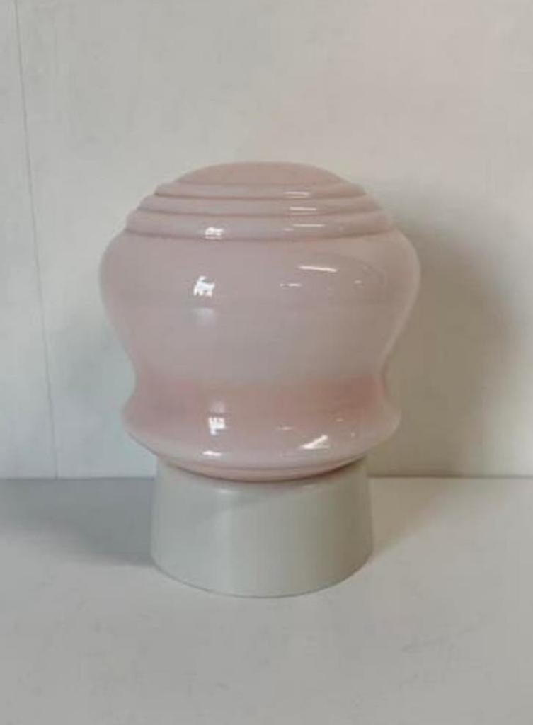 Vintage roze plafonnière Thabur Art Deco bakeliet, Huis en Inrichting, Lampen | Plafondlampen, Ophalen of Verzenden, Zo goed als nieuw