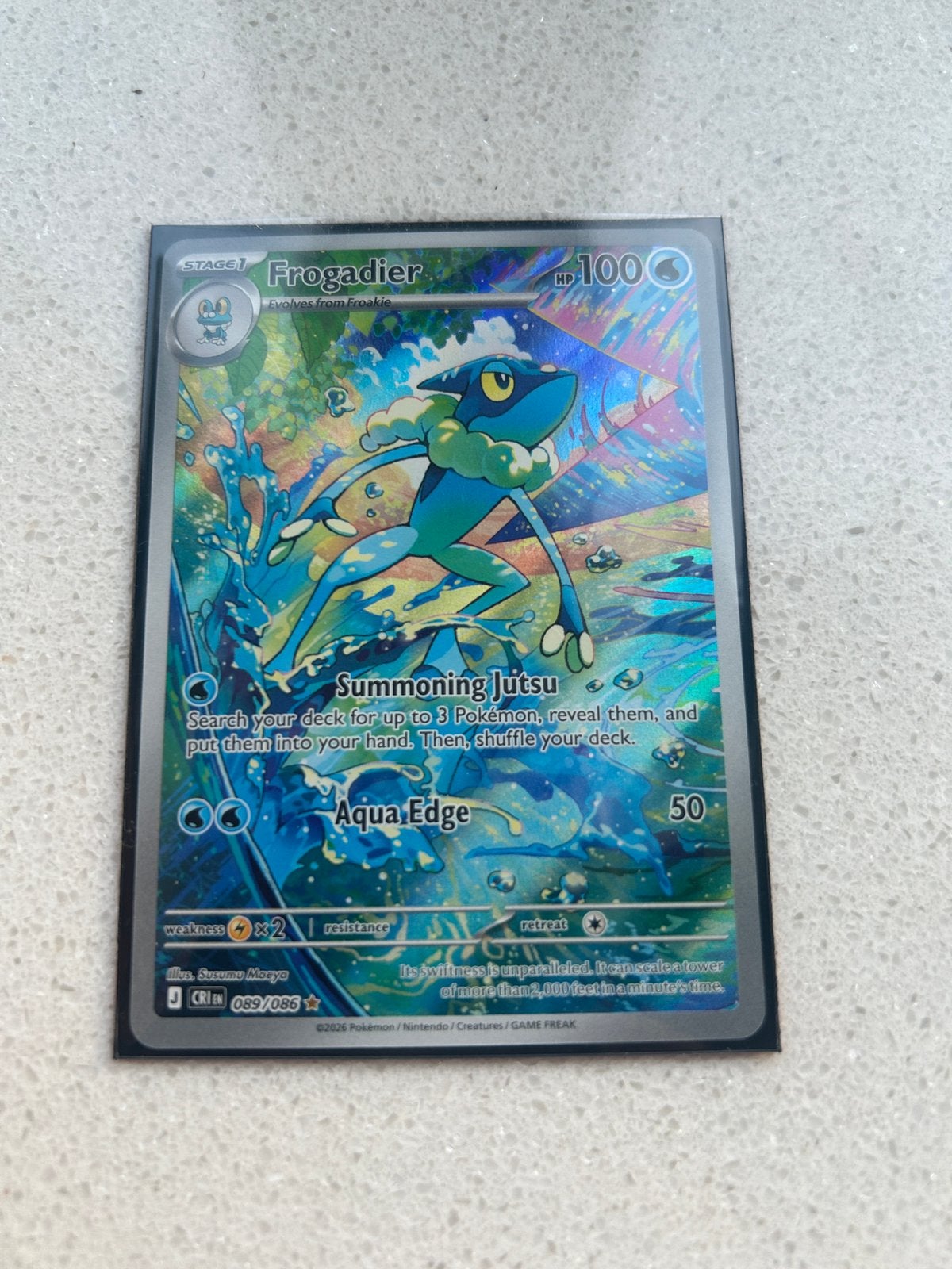 Frogadier (CRI 089) - Chaos Rising Pokémon kaart, Ophalen of Verzenden, Nieuw