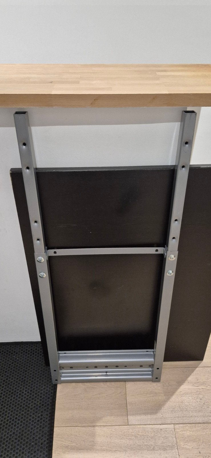 Ikea Galant Tafelverlenging met metalen ondersteuning, Ophalen, Rechthoekig, 75 cm of meer, 60 cm of meer