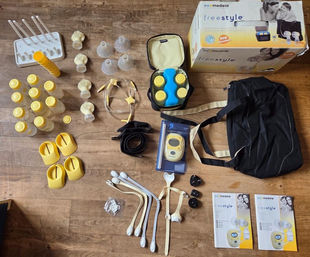 Medela Freestyle Dubbel Electrische Borstkolf Set, Kinderen en Baby's, Babyvoeding en Toebehoren, Ophalen, Gebruikt, Borstkolf