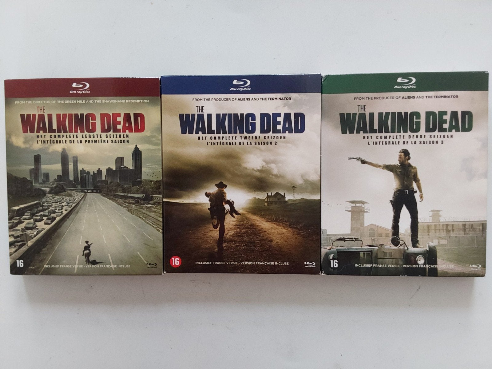 The Walking Dead seizoen 1 + 2 + 3, Cd's en Dvd's, Blu-ray, Horror, Engels, Vanaf 16 jaar, Nederlands