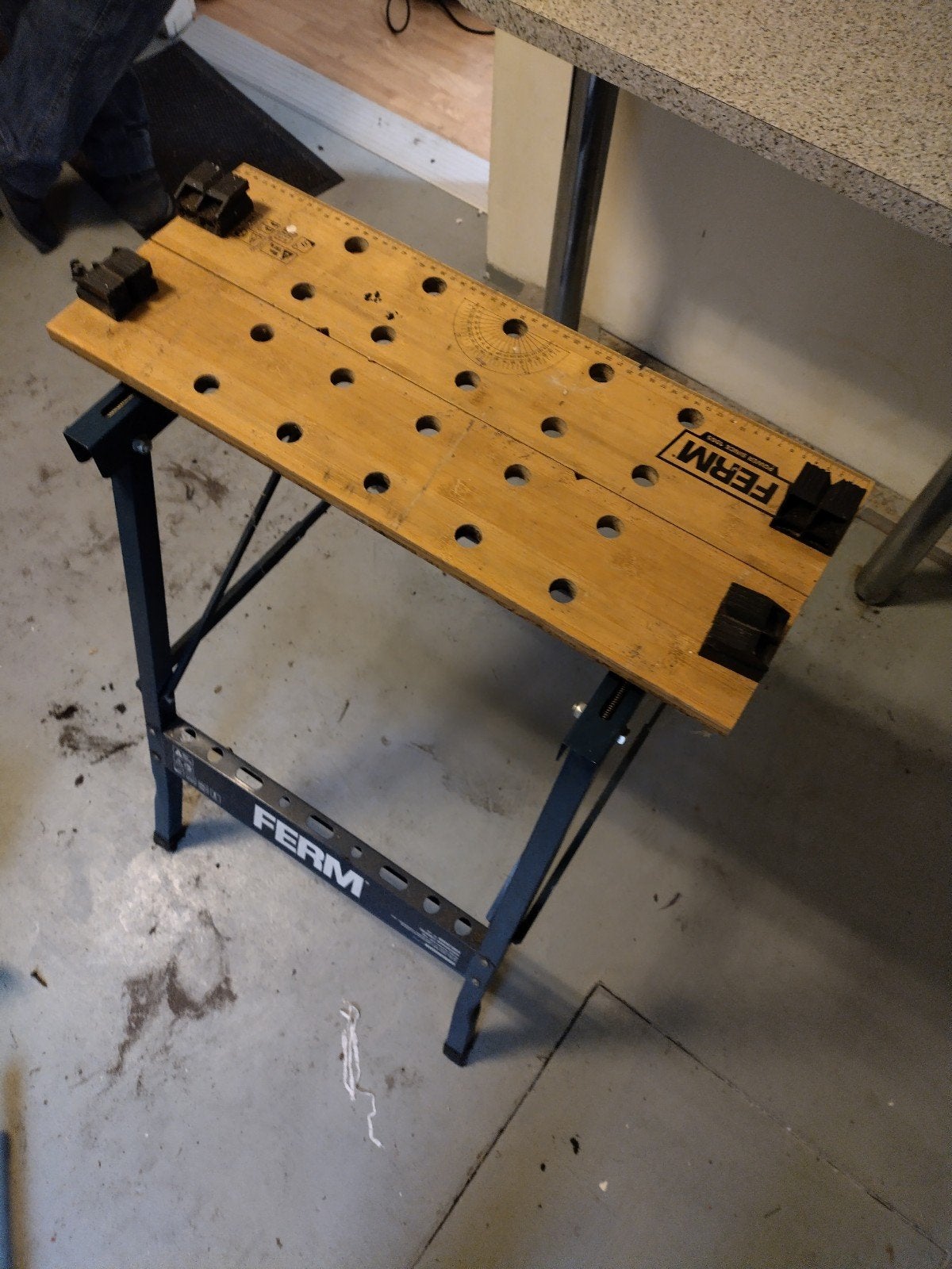 Ferm Werkbank - Inklapbaar en Compact, Doe-het-zelf en Verbouw, Ophalen of Verzenden