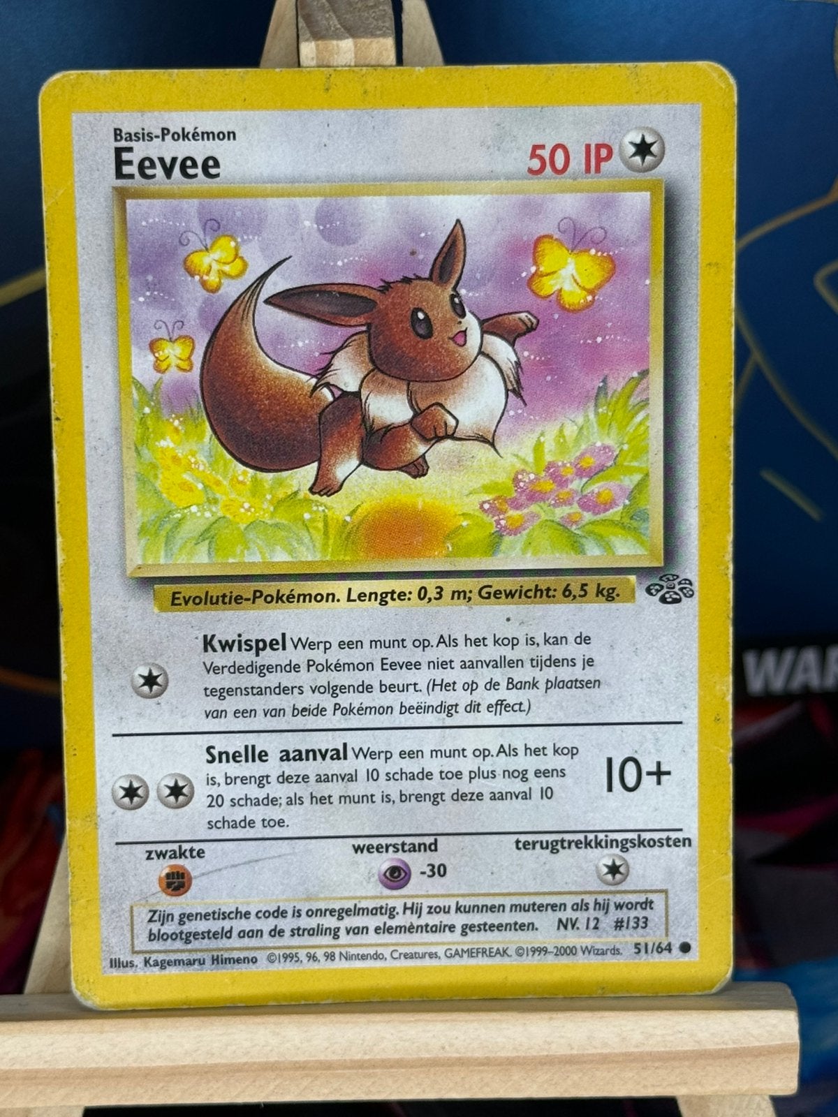 Eevee #51 | Pokemon Jungle 1999, Ophalen of Verzenden, Gebruikt, Losse kaart
