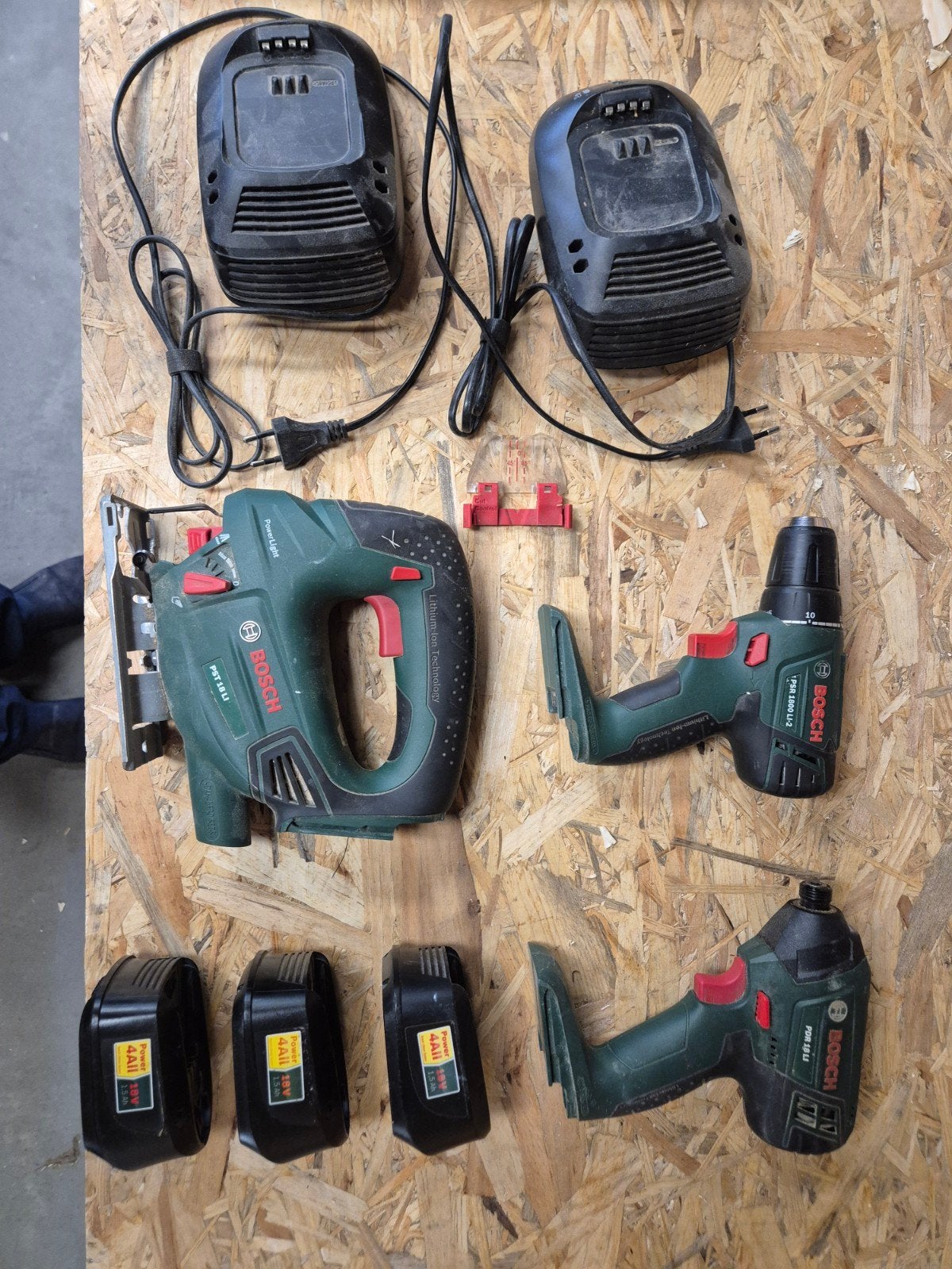 Bosch Elektrisch Gereedschap set! incl. laders en batterijen, Ophalen, Gebruikt