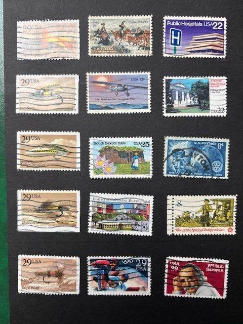 postzegels USA, Verzenden, Gestempeld, Noord-Amerika