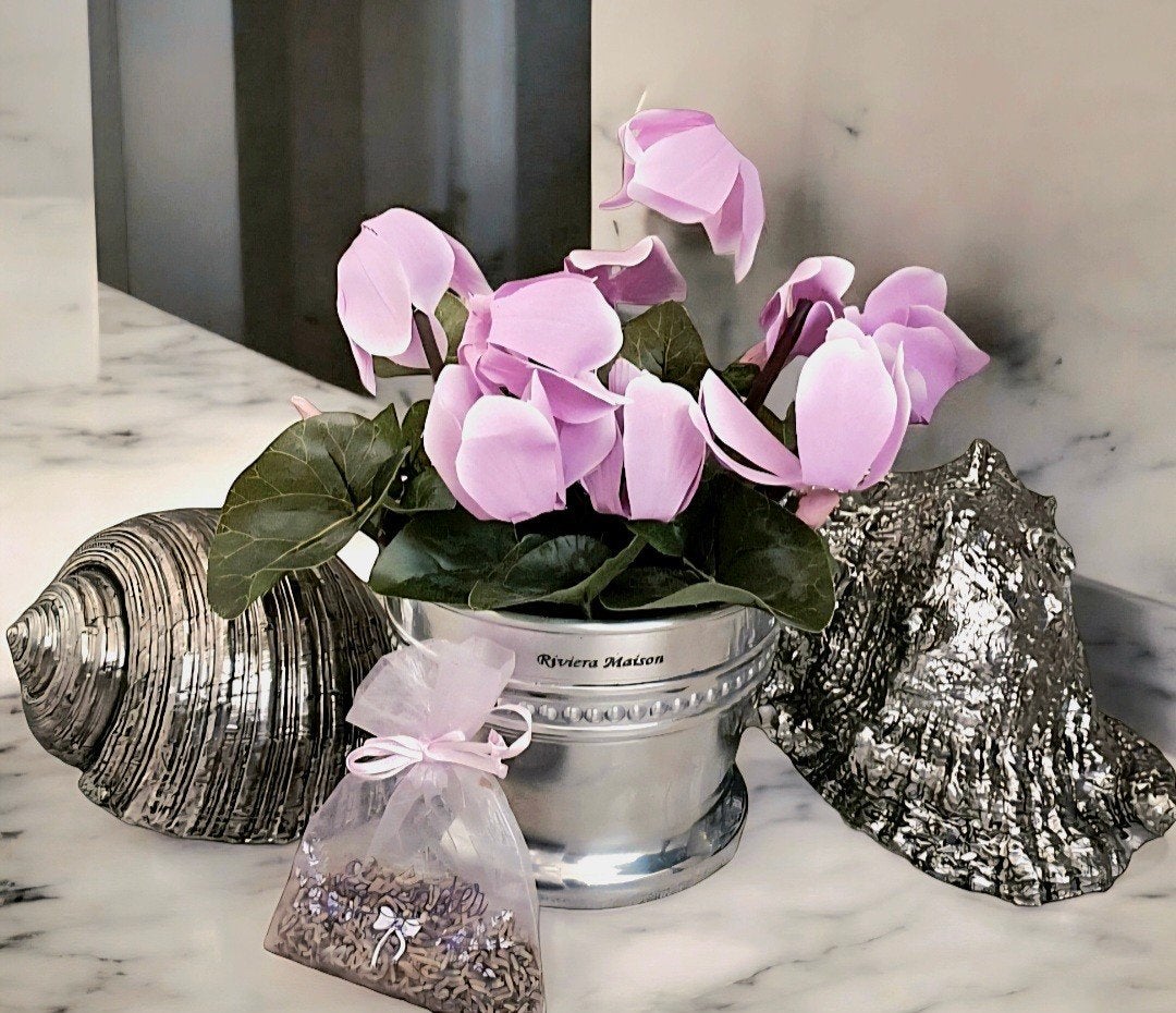 Rivièra maison flowerpot  & 2 pcs shell ornamenten, Ophalen of Verzenden, Zo goed als nieuw