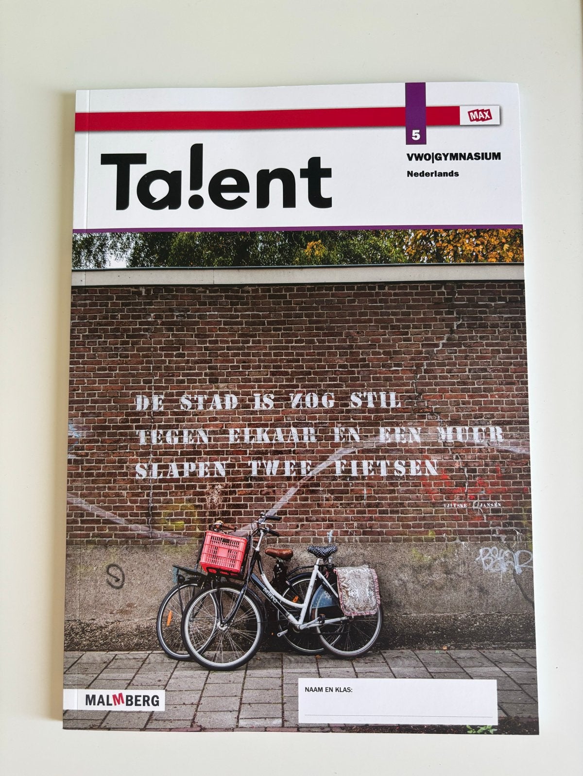 Talent 5 VWO/Gymnasium Nederlands Malmberg, Ophalen of Verzenden, Zo goed als nieuw, VWO, Nederlands