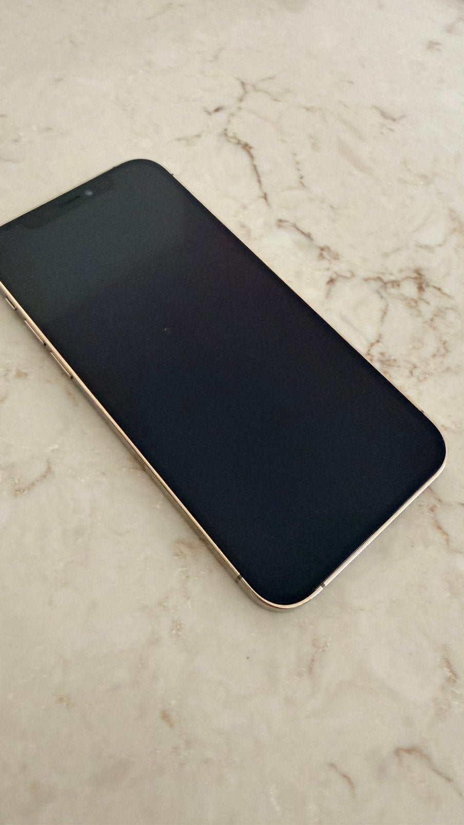 iPhone 12 pro champagne kleur nieuwe batterij nodig, Telecommunicatie, 128 GB, Zo goed als nieuw, 81 %, Zonder simlock