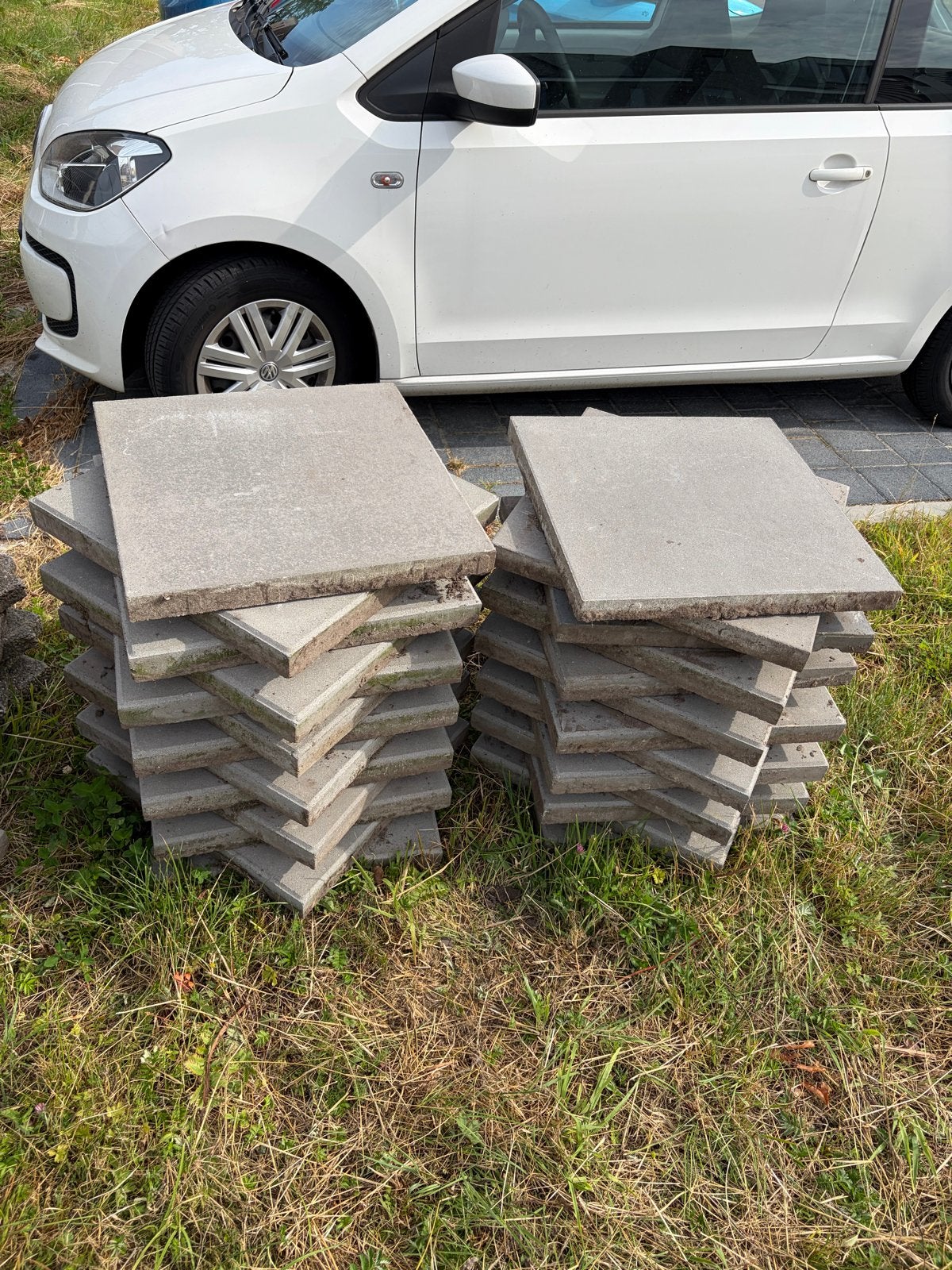 GRATIS! Beton terrastegels en staptegels GRATIS!, Gebruikt, Ophalen of Verzenden, 10 m² of meer, Vloertegels