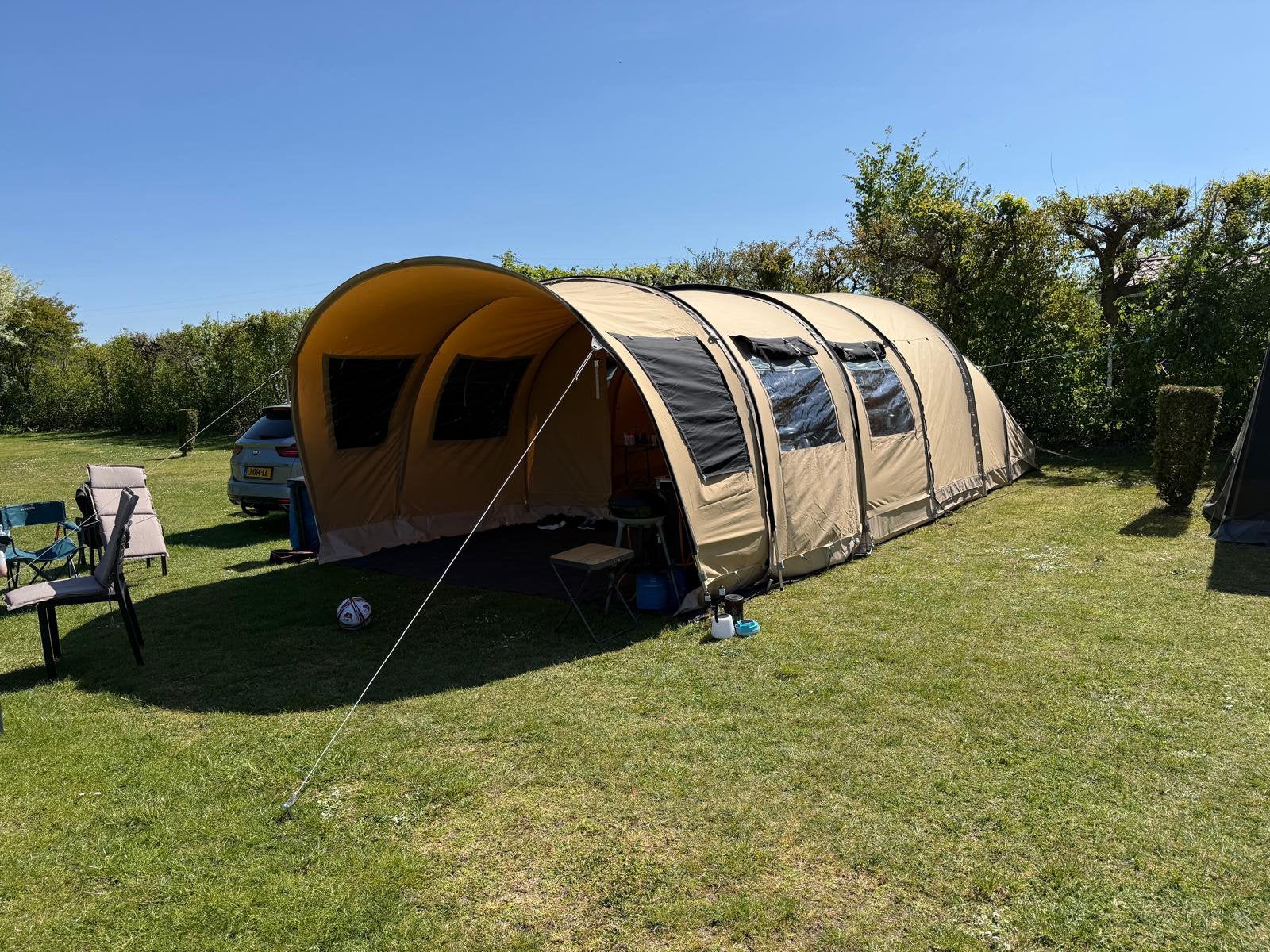 Mooie Karsten Imperia tunneltent, Caravans en Kamperen, Tenten, Ophalen, Zo goed als nieuw, Tot en met 5