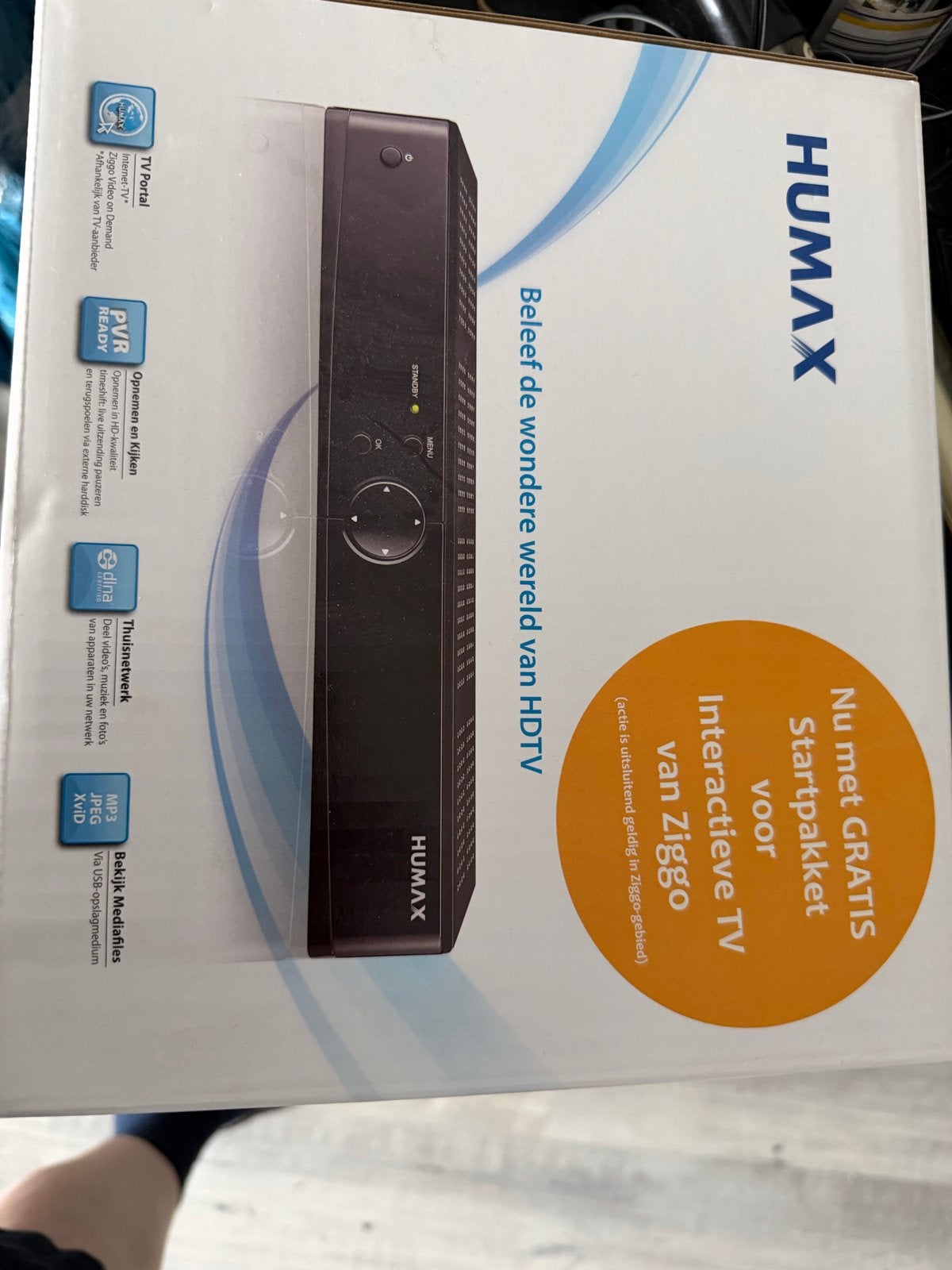 Humax Ziggo HD Recorder - GRATIS, Ophalen, Zo goed als nieuw, Harddiskrecorder