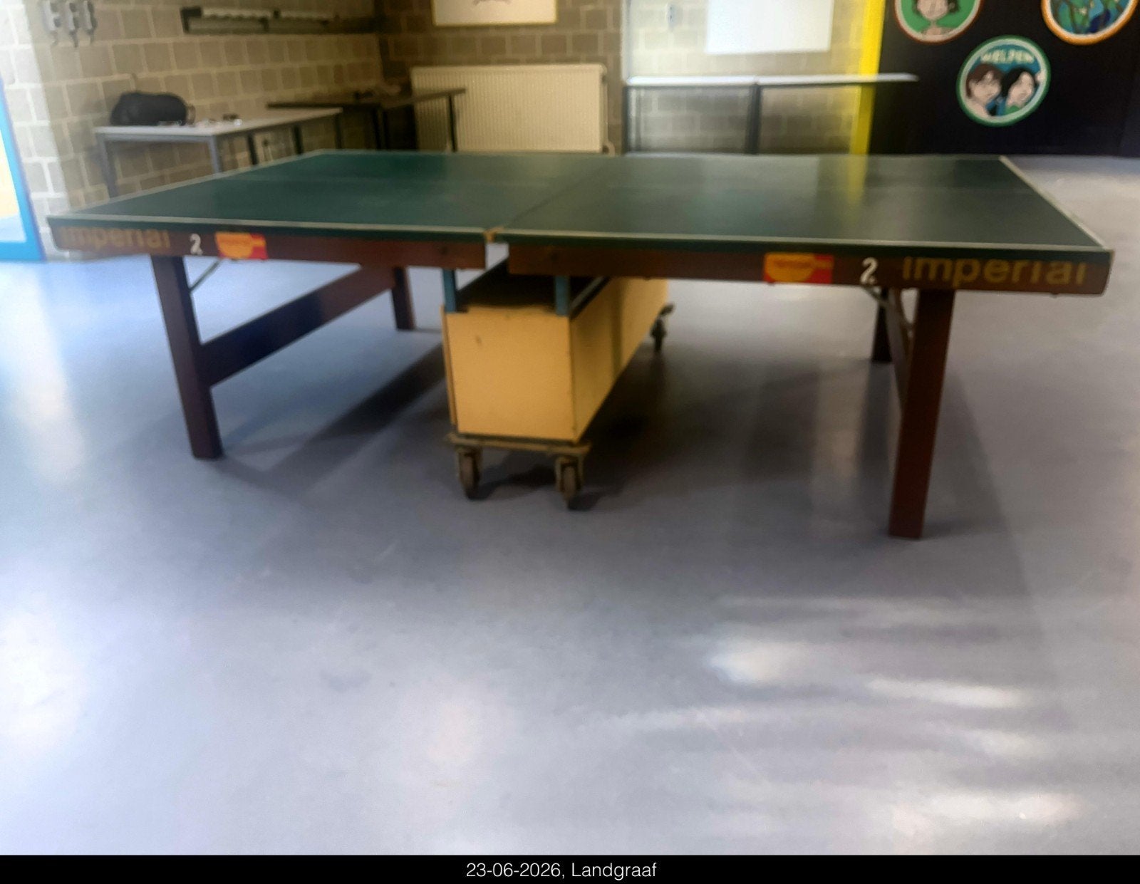 Tafeltennistafel Imperial Inklapbaar en Verrijdbaar, Ophalen, Gebruikt, Tafel Indoor, Verrijdbaar