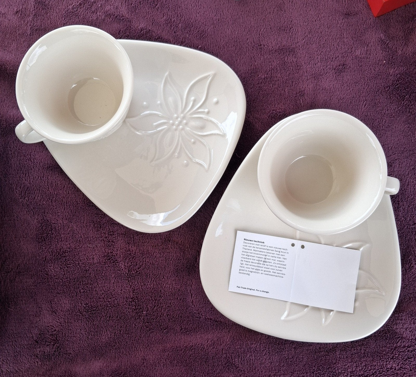 Fair Trade Original Kop en Schotel Set - Nieuw, Ophalen