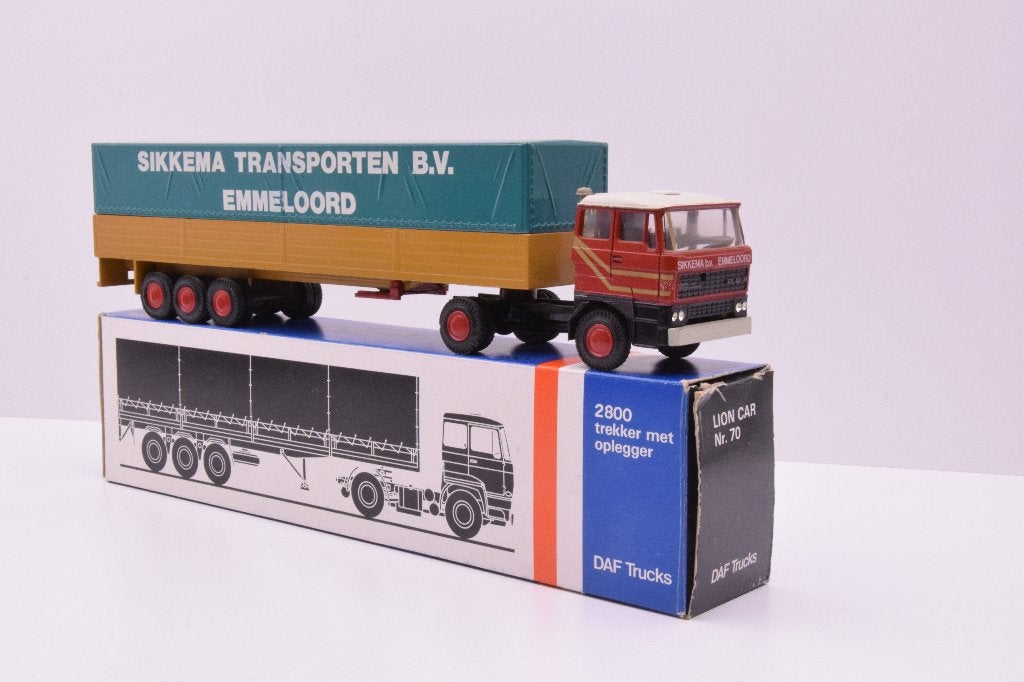 DAF 2800  '' Sikkema Emmeloord ''  Lion car, Ophalen of Verzenden, Zo goed als nieuw, Bus of Vrachtwagen, Lion Toys