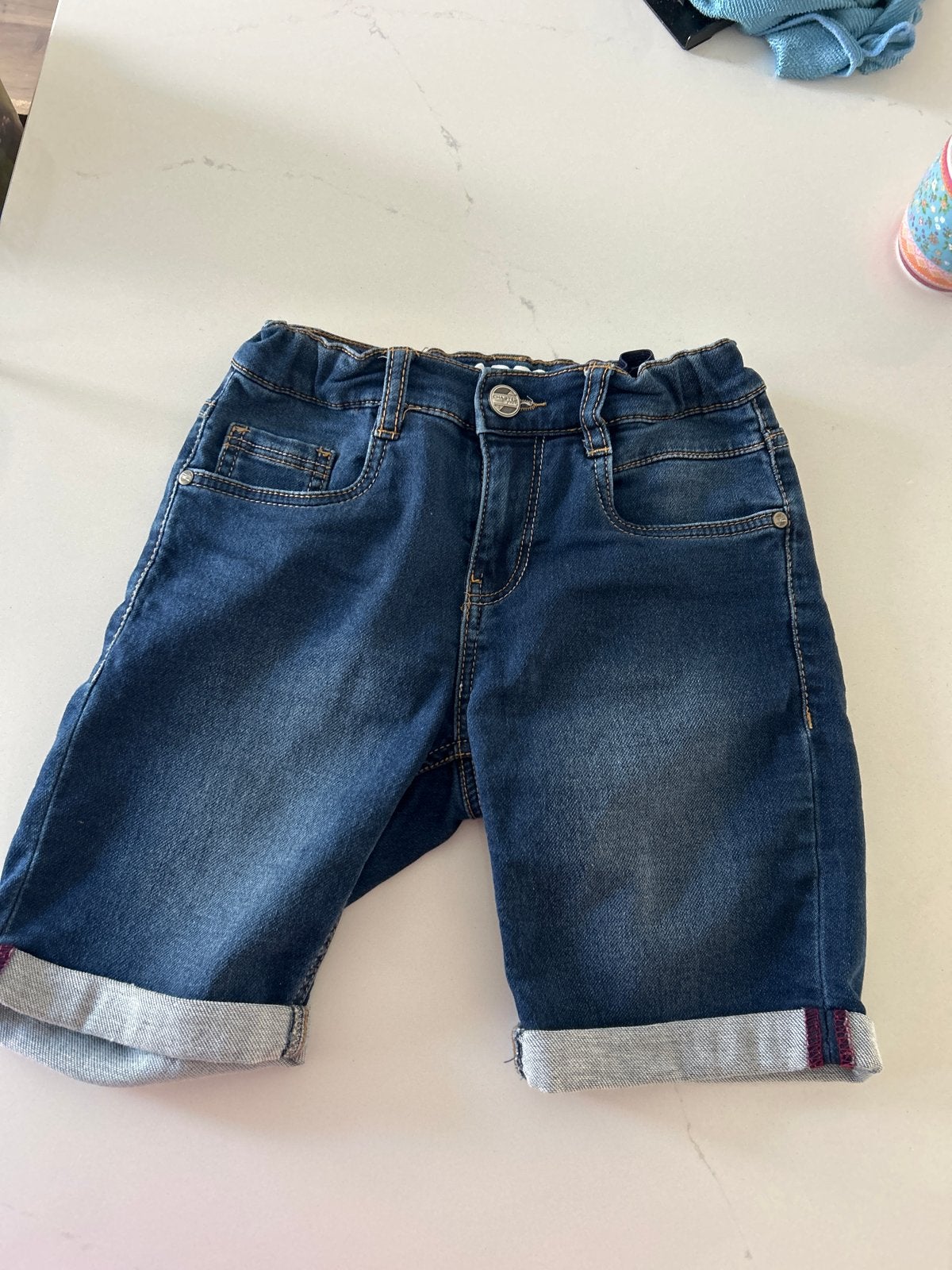 Korte broek / short spijker jeans maat 140 (9-10 jaar), Ophalen, Zo goed als nieuw, Jongen, Broek