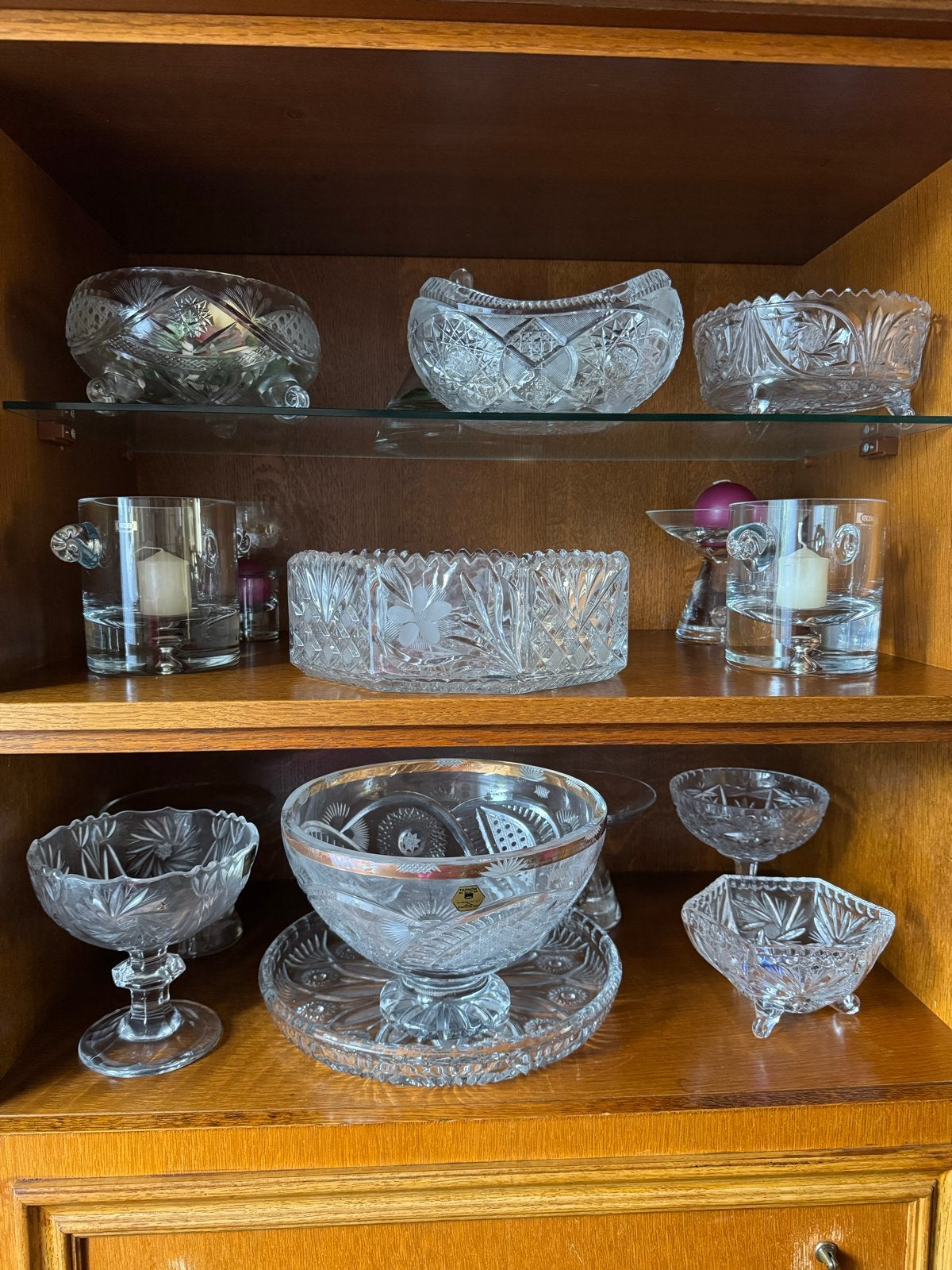 Prachtige Kristallen Vazen en Schalen Collectie, Antiek en Kunst, Antiek | Glas en Kristal, Ophalen