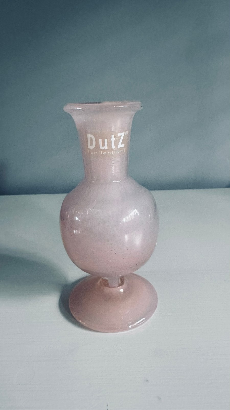 Dutz Collection Vaasje - Roze Glas - 15 cm hoog, Ophalen of Verzenden