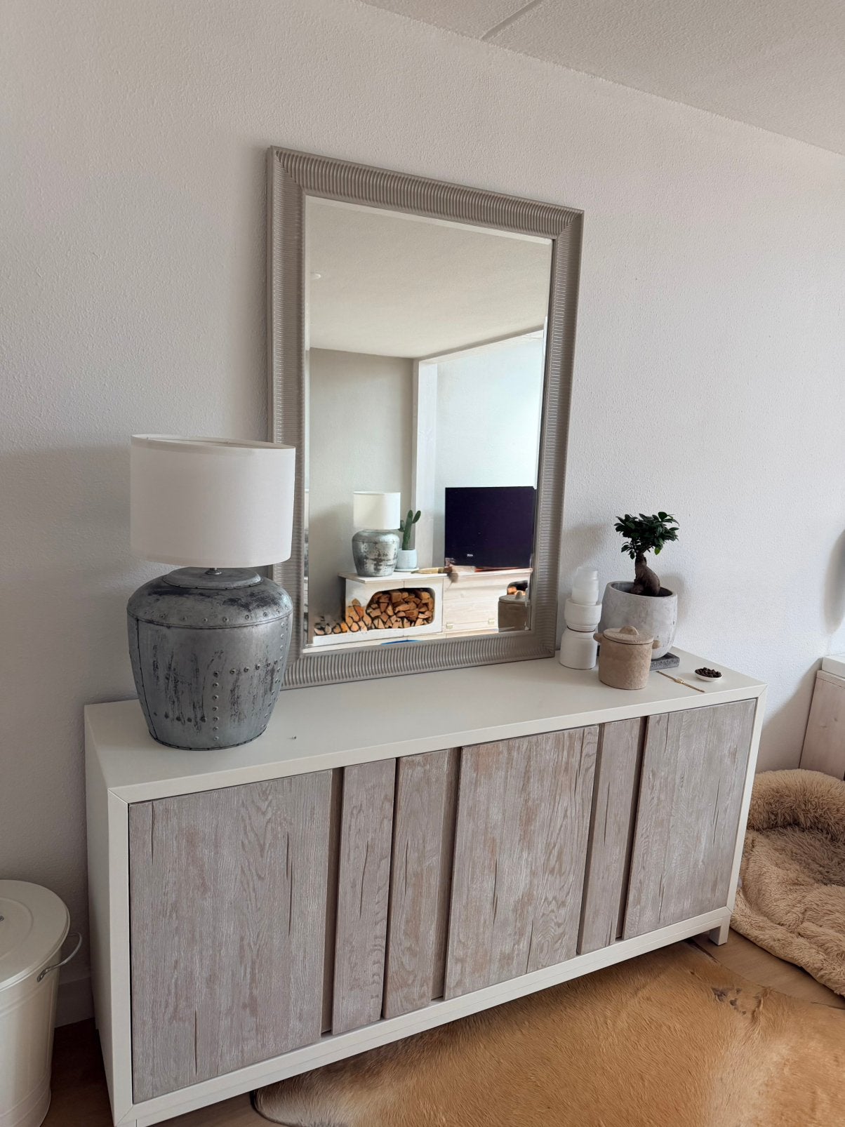 Ikea Songe spiegel 90X130, Ophalen, Gebruikt, 100 tot 150 cm, 75 tot 100 cm