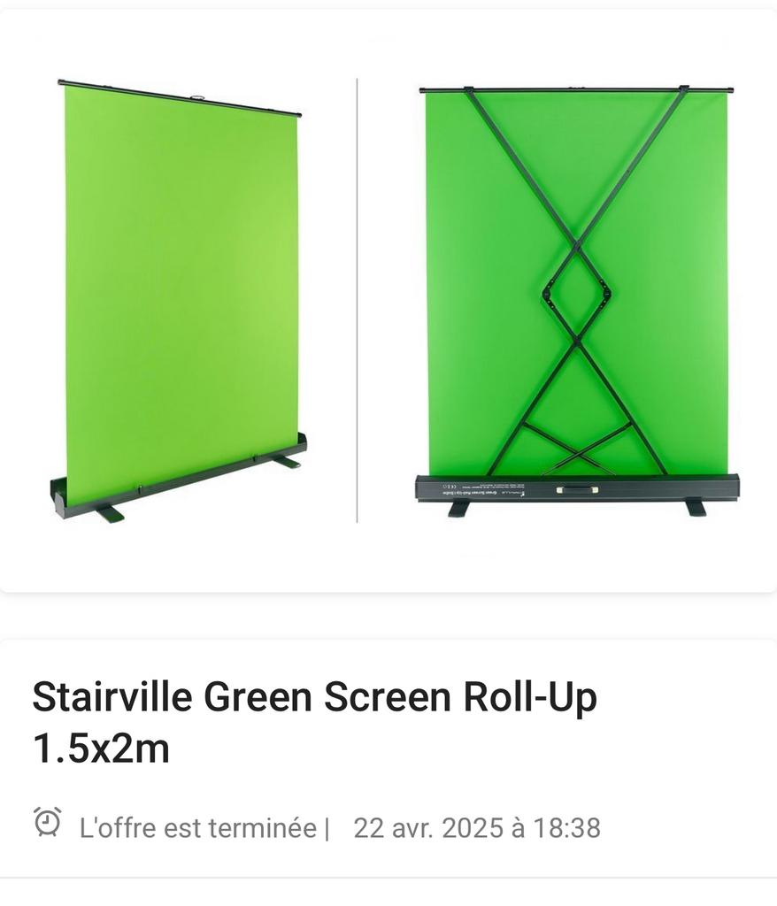 Green screen, Ophalen, Zo goed als nieuw