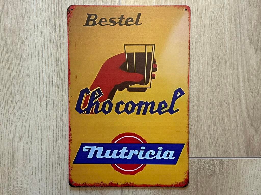 Reclamebord Chocomel 20x30, Verzamelen, Merken en Reclamevoorwerpen, Ophalen of Verzenden, Zo goed als nieuw, Reclamebord