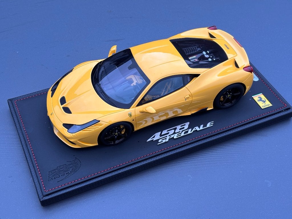 Ferrari 458 Speciale Giallo Modena BBR 1:18 ZELDZAAM ! C4F, Overige merken, BBR, ., Nieuw