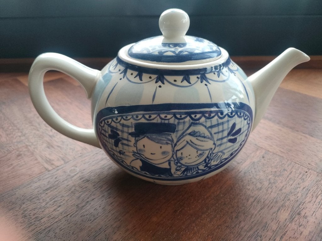 Theepot Blond Delfsblauw, Huis en Inrichting, Keuken | Servies, Ophalen, Zo goed als nieuw, Aardewerk, Overige typen