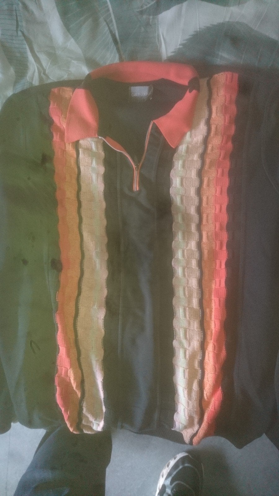 Carlo Colucci vest - Zwart met Oranje Details, Kleding | Heren, Ophalen, Gedragen, Carlo Colucci