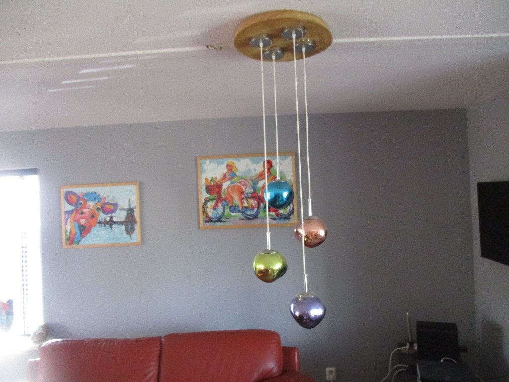 lamp, Ophalen, Gebruikt, Glas, 50 tot 75 cm