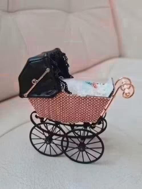 Heidi Ott Miniaturen Kinderwagen - Vintage Poppenhuis Item, Ophalen of Verzenden