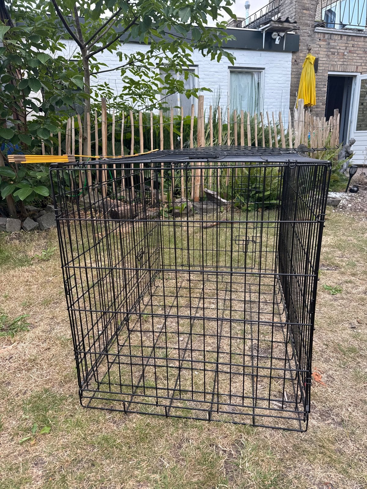 Grote hondenbench 107x71x77 met verkleiner en wasbaar kussen, Dieren en Toebehoren, Hondenbenches, Ophalen of Verzenden, Gebruikt