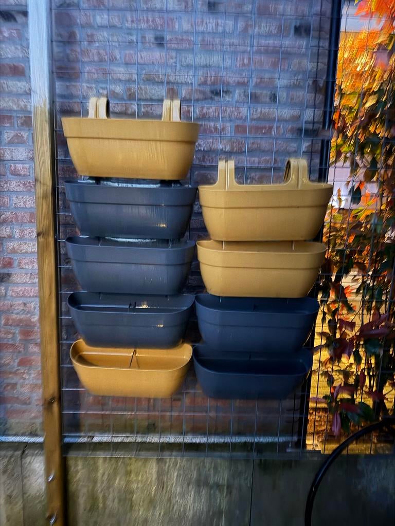 Bloembakken Elho campana easy hanger balkonbak, Tuin en Terras, Ophalen, Kunststof, Gebruikt, Minder dan 30 cm