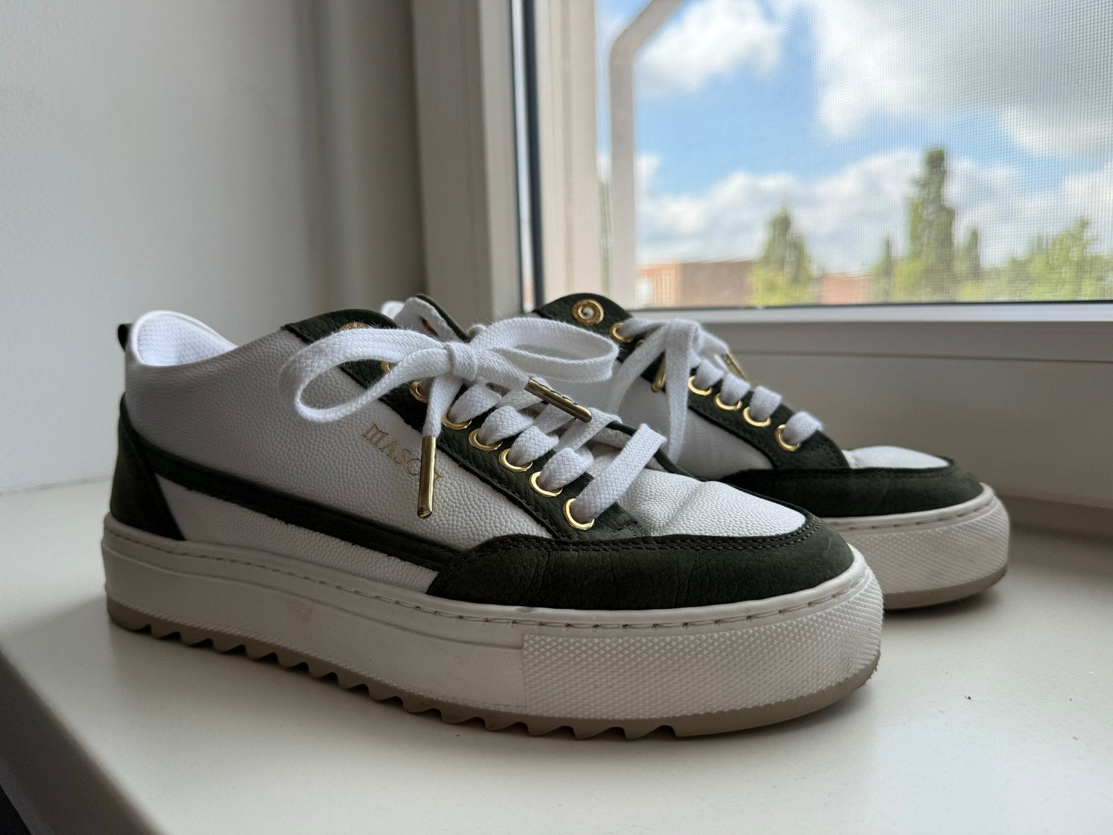 Mason Garments sneakers maat 38, Ophalen, Gedragen, Wit, Sneakers of Gympen