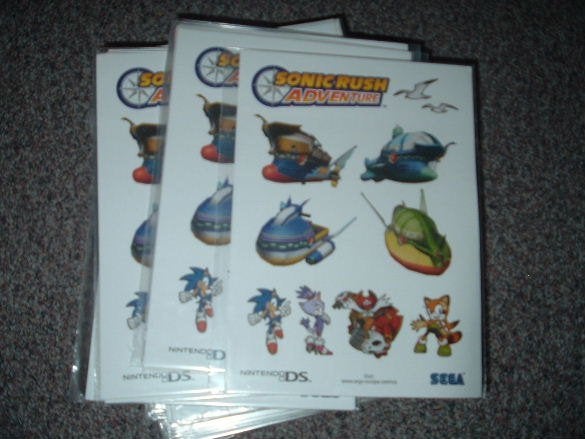 Sonic Sega Nintendo DS computer spel stickervellen 94 stuks, Ophalen of Verzenden, Zo goed als nieuw, Overige typen