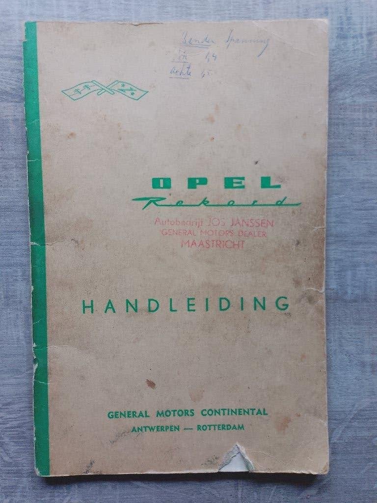 Instructieboekje - handleiding Opel Rekord P1, Ophalen of Verzenden
