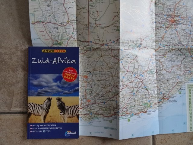 anwb extra reisgids Zuid Afrika / met de grote wegenkaart, Europa, Ophalen of Verzenden, Zo goed als nieuw, Reisgids of -boek