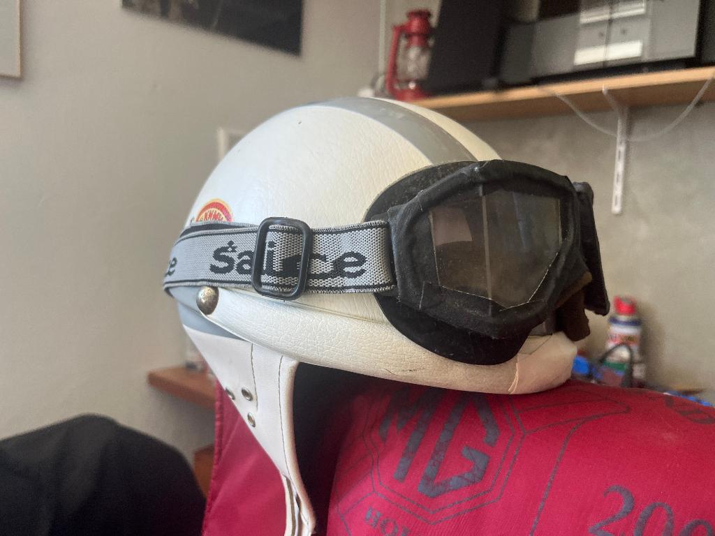 Pothelm 58/60, Solexhelm, oude brommer helm, Ophalen of Verzenden, Gebruikt, Large